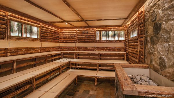 Produktdesign Umsetzung Sauna Wilderer Sauna für Thermenresort Bad Schallerbach